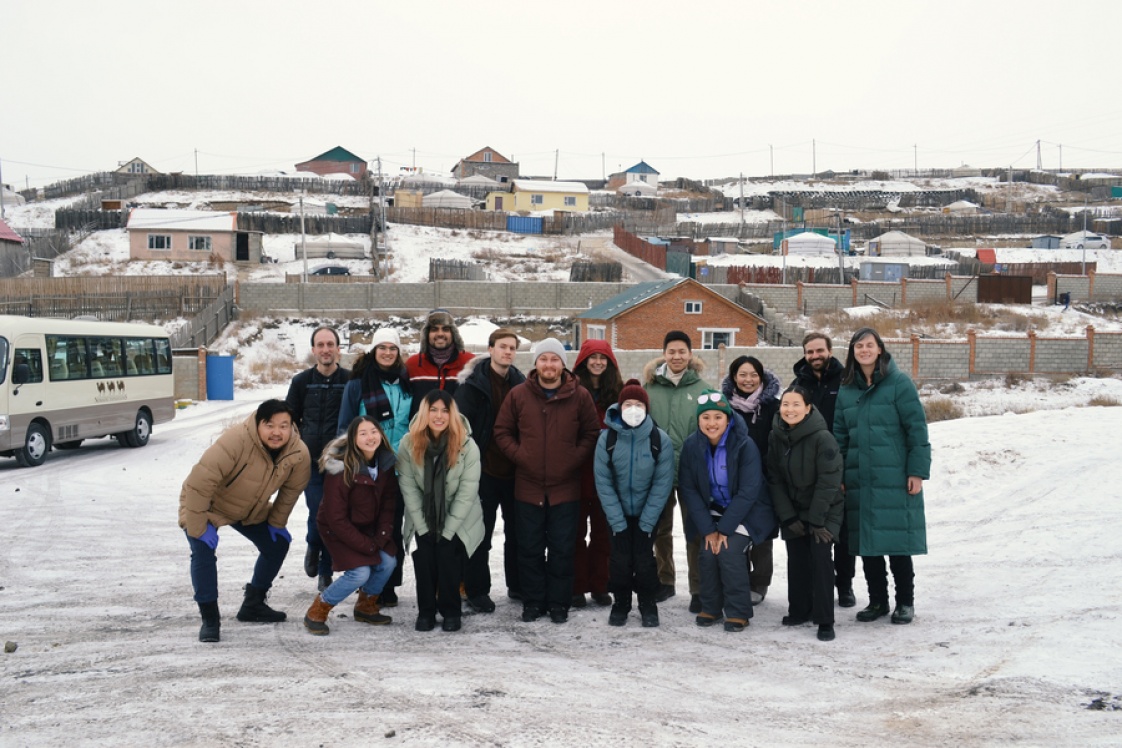 Students and faculty from MIT and NUM on their first meeting with GerHub, a mission-driven organization that seeks to find innovative and creative solutions to the most pressing issues in the ger areas of Mongolia. Credits: Photo: Jiyoo Jye